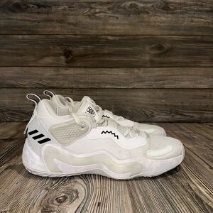 Adidas DON Issue 3 White Out with Camo Bottoms Men’s Sneakers Women’s Basketball